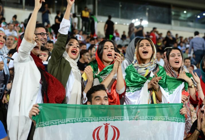 Iranian Women Allowed Inside Football Stadium for First Time in 37 Years